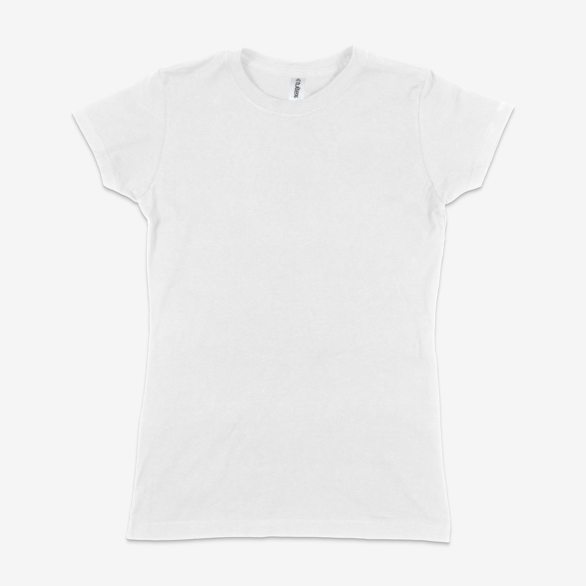 Women White Slim Fit T-Shirt